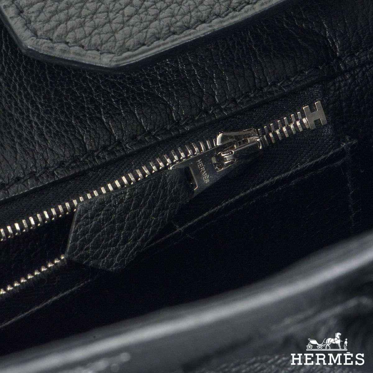 Hermès Black Birkin 35cm of Togo Leather with Palladium Hardware